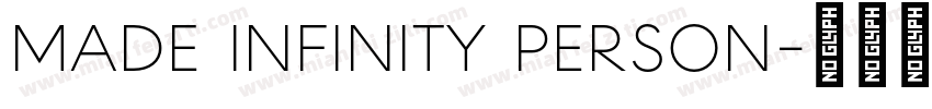 MADE INFINITY PERSON字体转换